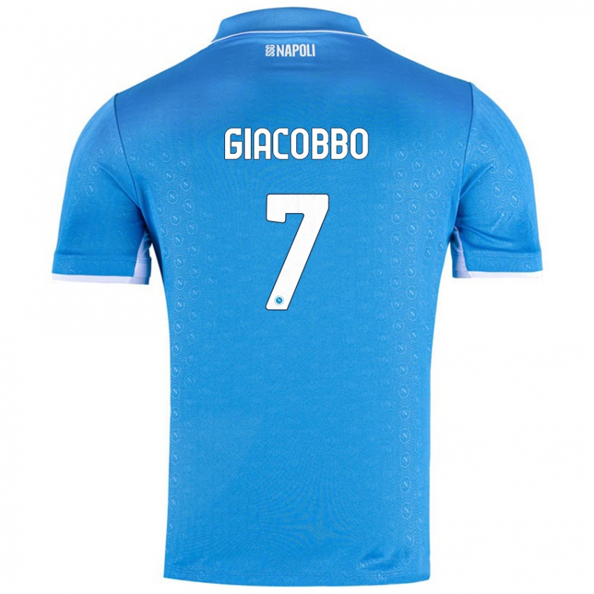 Dames Giulia Giacobbo #7 Hemelsblauw Thuisshirt Thuistenue 2024/25 T-Shirt