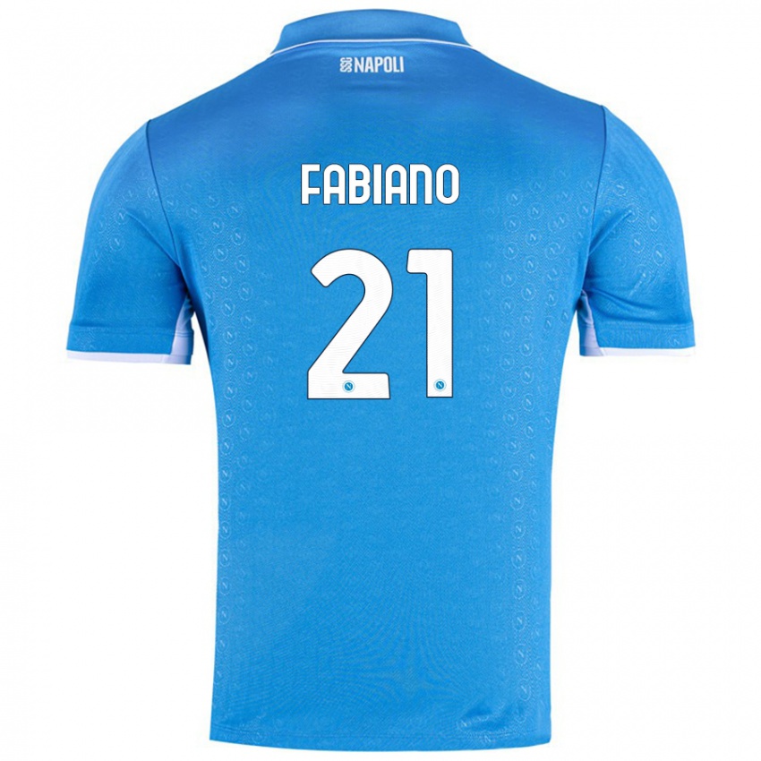 Dames Francesca Fabiano #21 Hemelsblauw Thuisshirt Thuistenue 2024/25 T-Shirt