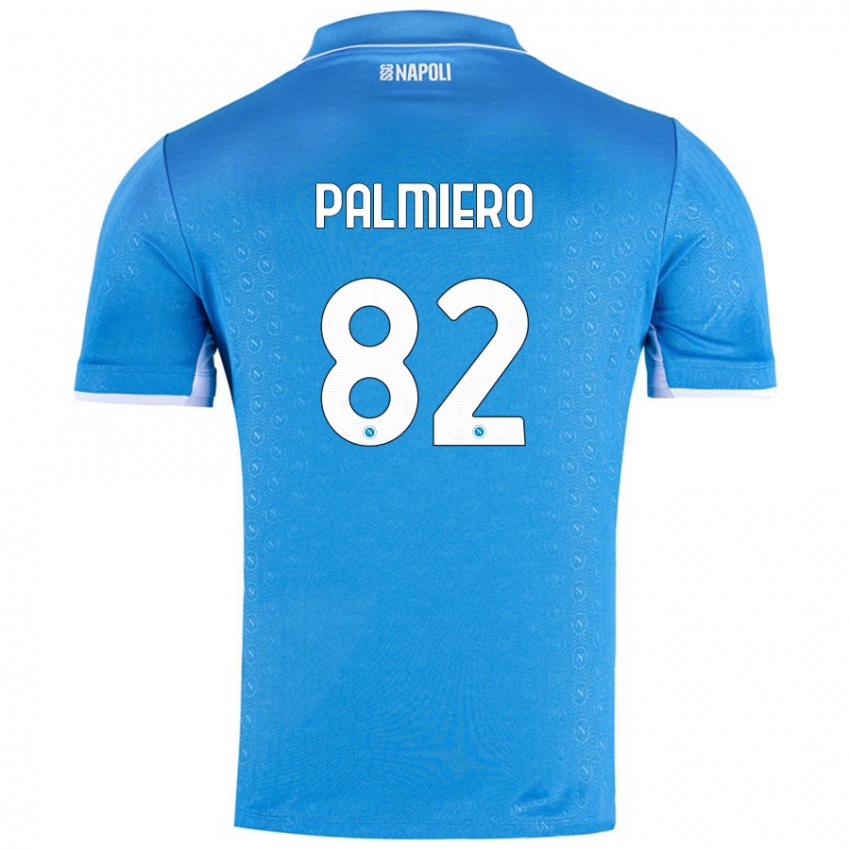 Dames Luca Palmiero #82 Hemelsblauw Thuisshirt Thuistenue 2024/25 T-Shirt