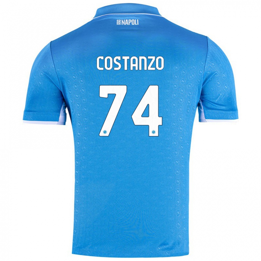 Dames Davide Costanzo #74 Hemelsblauw Thuisshirt Thuistenue 2024/25 T-Shirt