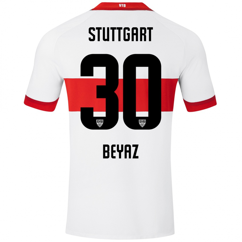 Dames Ömer Beyaz #30 Wit Rood Thuisshirt Thuistenue 2024/25 T-Shirt