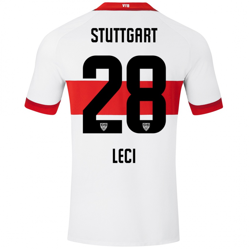 Dames Besarta Leci #28 Wit Rood Thuisshirt Thuistenue 2024/25 T-Shirt