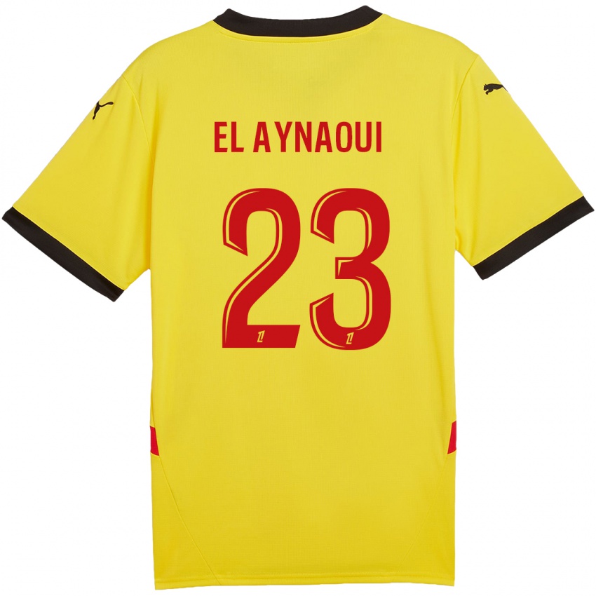 Dames Neil El Aynaoui #23 Geel Rood Thuisshirt Thuistenue 2024/25 T-Shirt