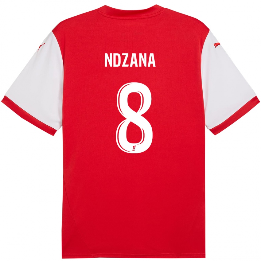 Dames Colette Ndzana Fegue #8 Rood Wit Thuisshirt Thuistenue 2024/25 T-Shirt