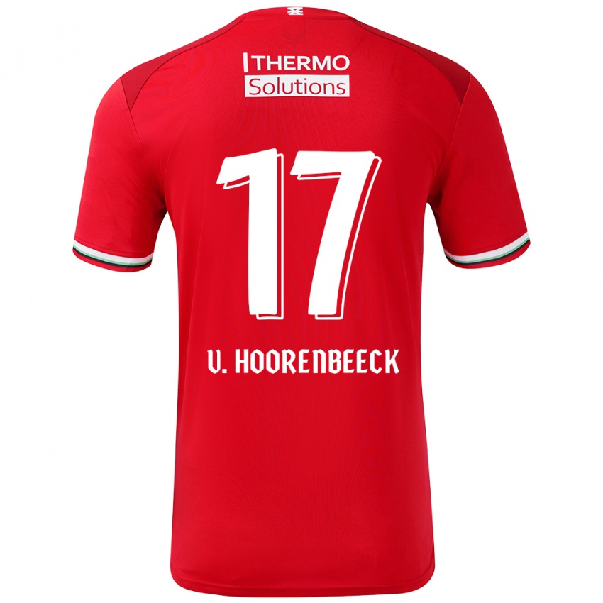 Dames Alec Van Hoorenbeeck #17 Rood Wit Thuisshirt Thuistenue 2024/25 T-Shirt