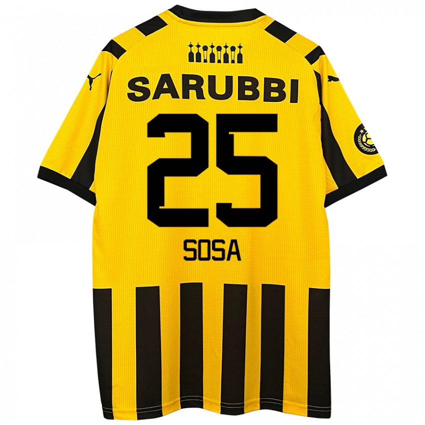 Dames Ignacio Sosa #25 Geel Zwart Thuisshirt Thuistenue 2024/25 T-Shirt