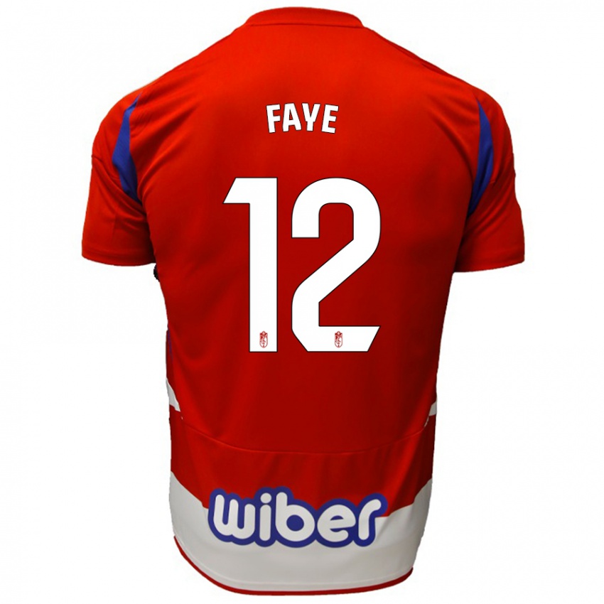 Dames Serigne Faye #12 Rood Wit Blauw Thuisshirt Thuistenue 2024/25 T-Shirt