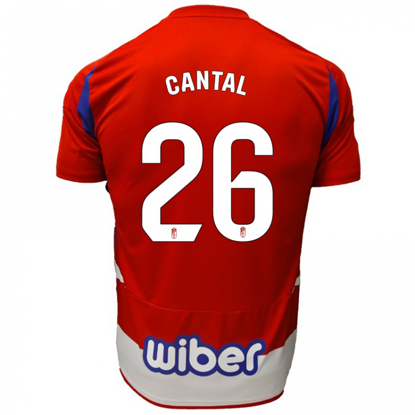 Dames Paco Cantal #26 Rood Wit Blauw Thuisshirt Thuistenue 2024/25 T-Shirt