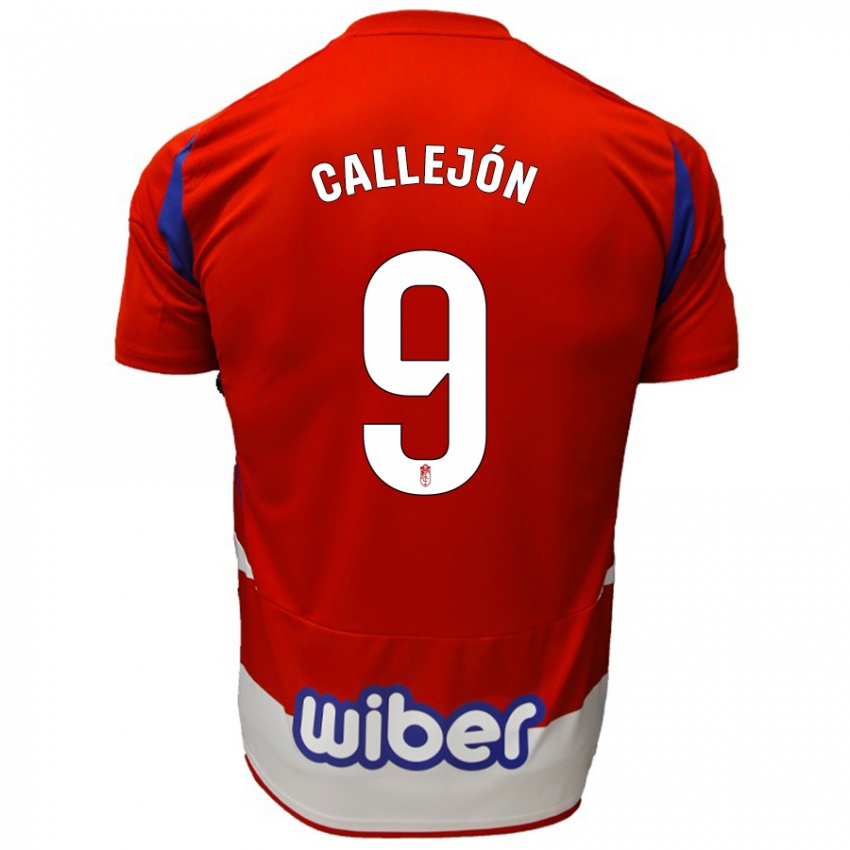 Dames Jose Callejon #9 Rood Wit Blauw Thuisshirt Thuistenue 2024/25 T-Shirt