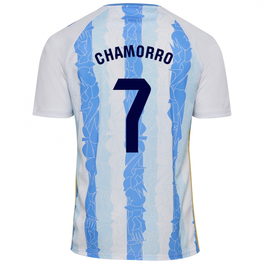 Dames Alexis Chamorro #7 Wit Blauw Thuisshirt Thuistenue 2024/25 T-Shirt