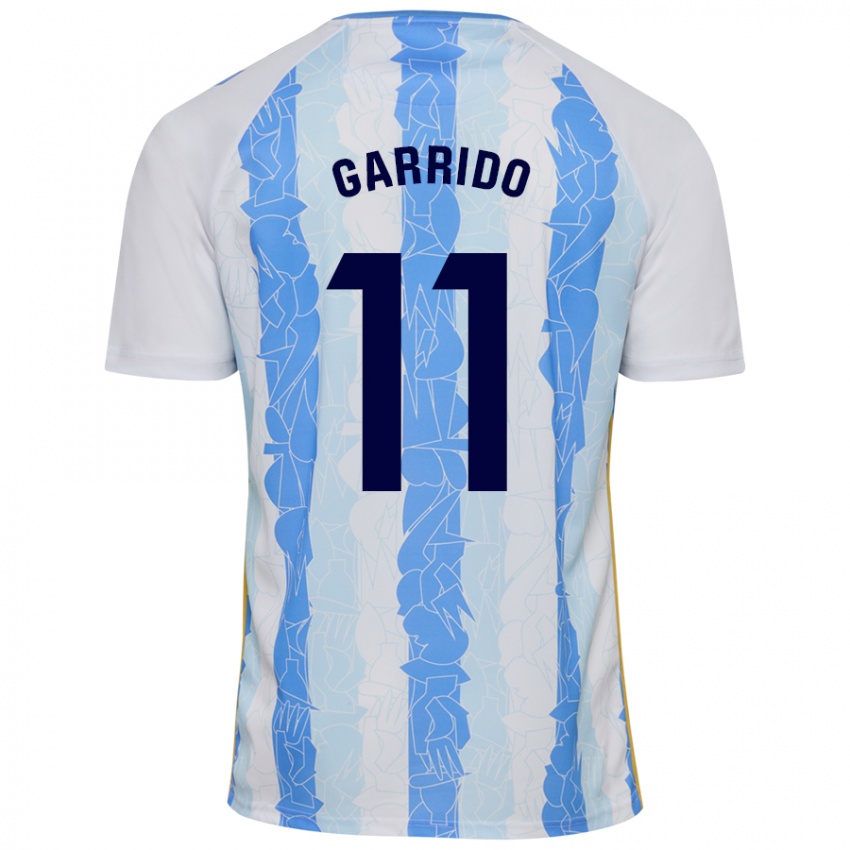 Dames Rafael Garrido #11 Wit Blauw Thuisshirt Thuistenue 2024/25 T-Shirt