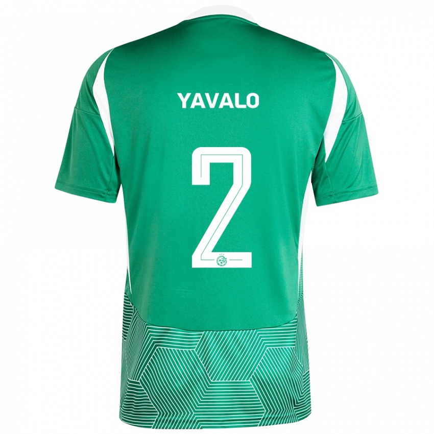 Dames Gatachao Yavalo #2 Groen Wit Thuisshirt Thuistenue 2024/25 T-Shirt