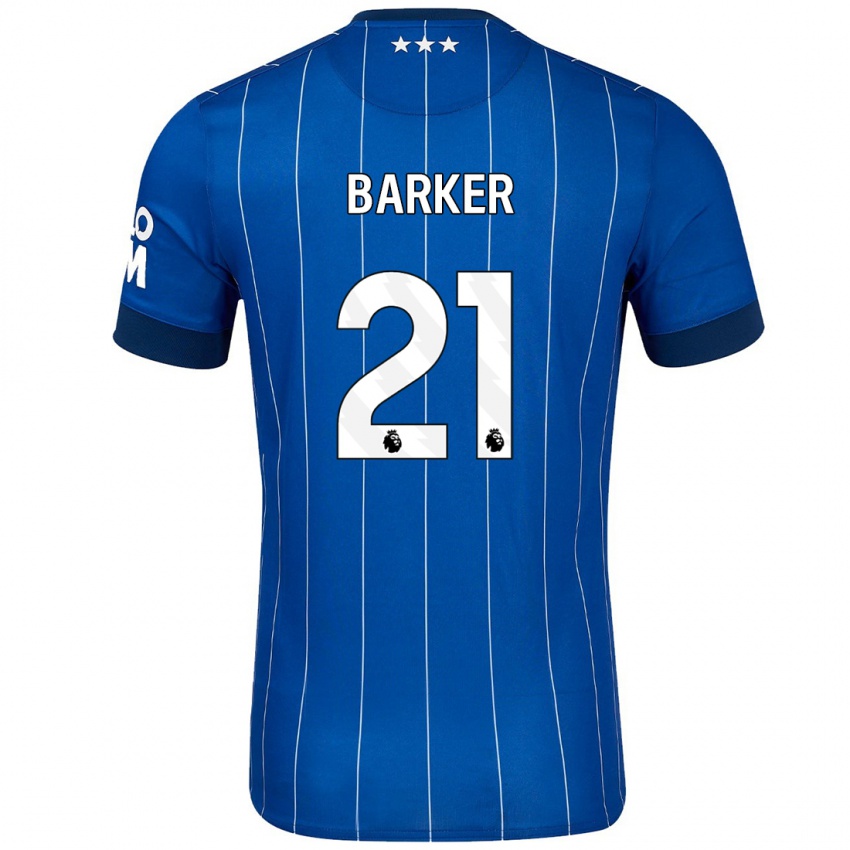 Dames Maisy Barker #21 Marineblauw Thuisshirt Thuistenue 2024/25 T-Shirt