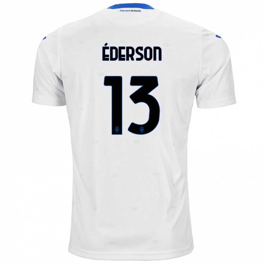 Dames Ederson #13 Wit Uitshirt Uittenue 2024/25 T-Shirt