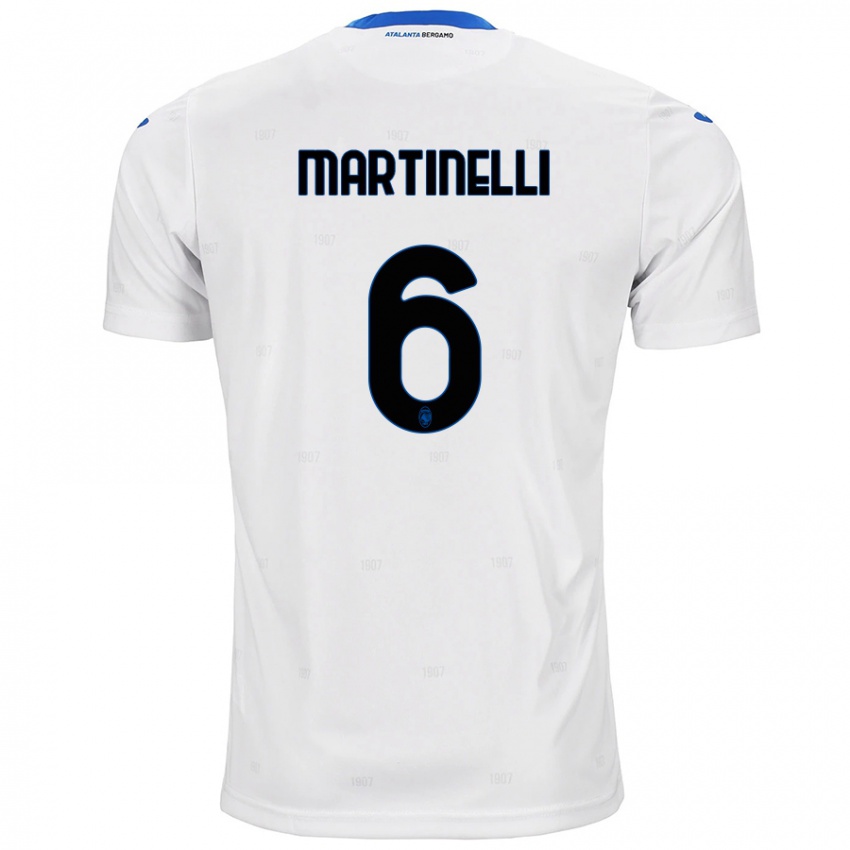 Dames Gabriel Martinelli #6 Wit Uitshirt Uittenue 2024/25 T-Shirt