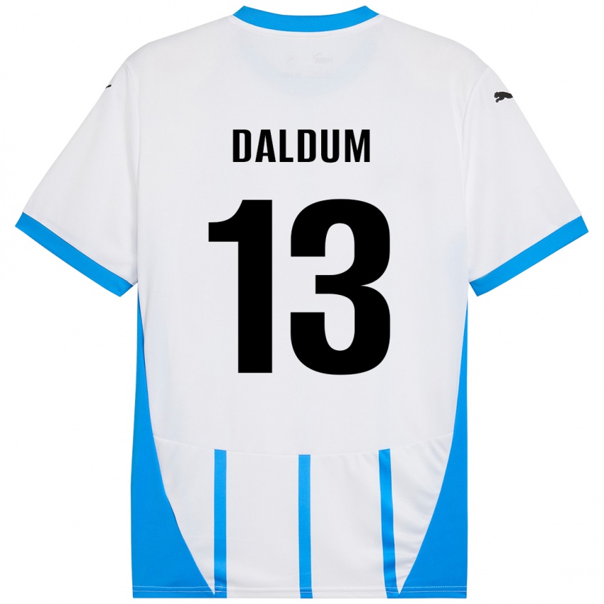 Dames Sonosi Daldum #13 Wit Blauw Uitshirt Uittenue 2024/25 T-Shirt