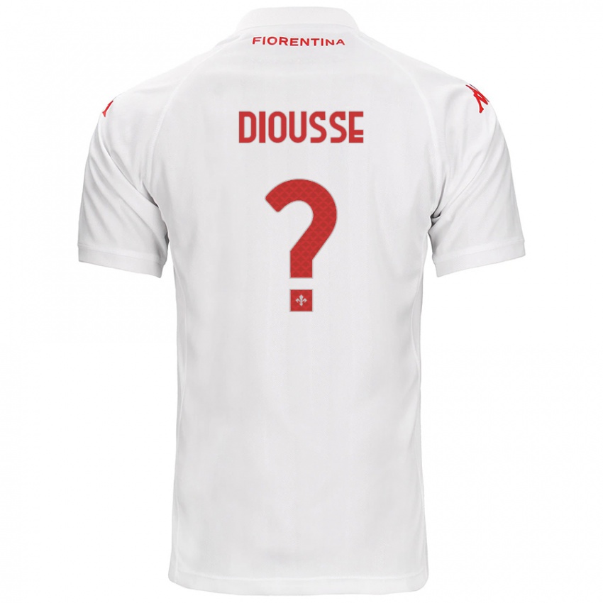 Dames Birahim Diousse #0 Wit Uitshirt Uittenue 2024/25 T-Shirt