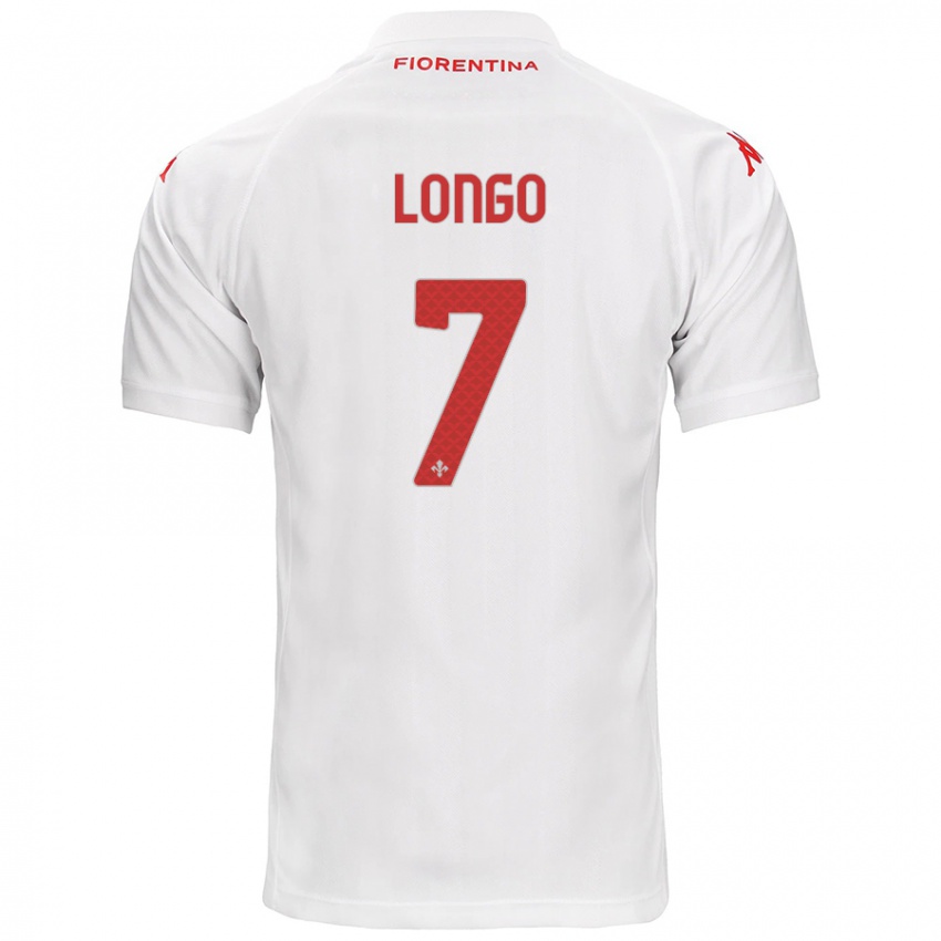 Dames Miriam Longo #7 Wit Uitshirt Uittenue 2024/25 T-Shirt