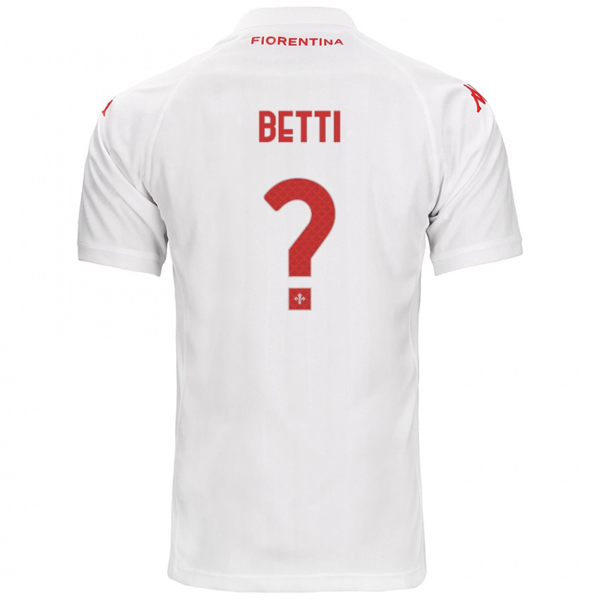 Dames Tiziano Betti #0 Wit Uitshirt Uittenue 2024/25 T-Shirt