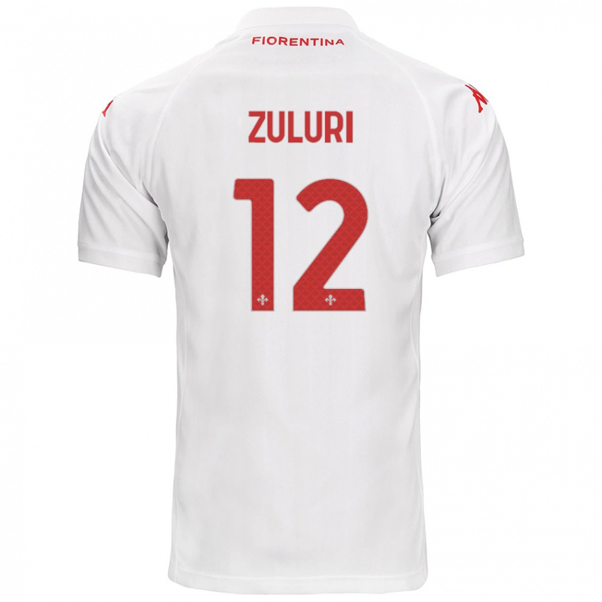 Dames Athena Zuluri #12 Wit Uitshirt Uittenue 2024/25 T-Shirt