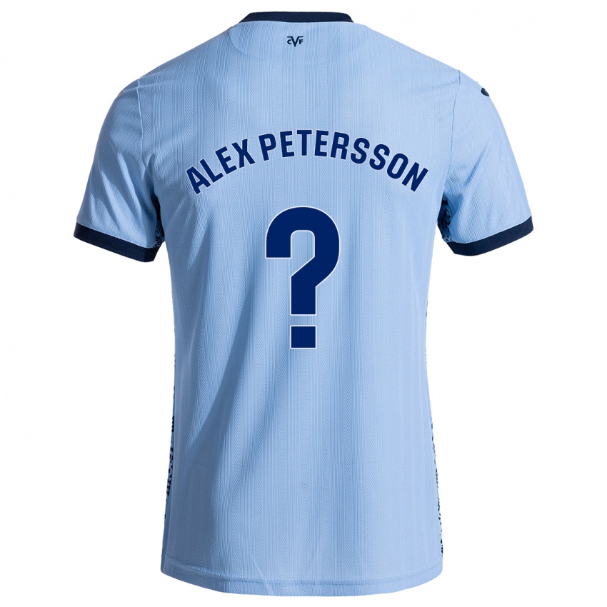 Dames Max Alex Petersson #0 Hemelsblauw Uitshirt Uittenue 2024/25 T-Shirt