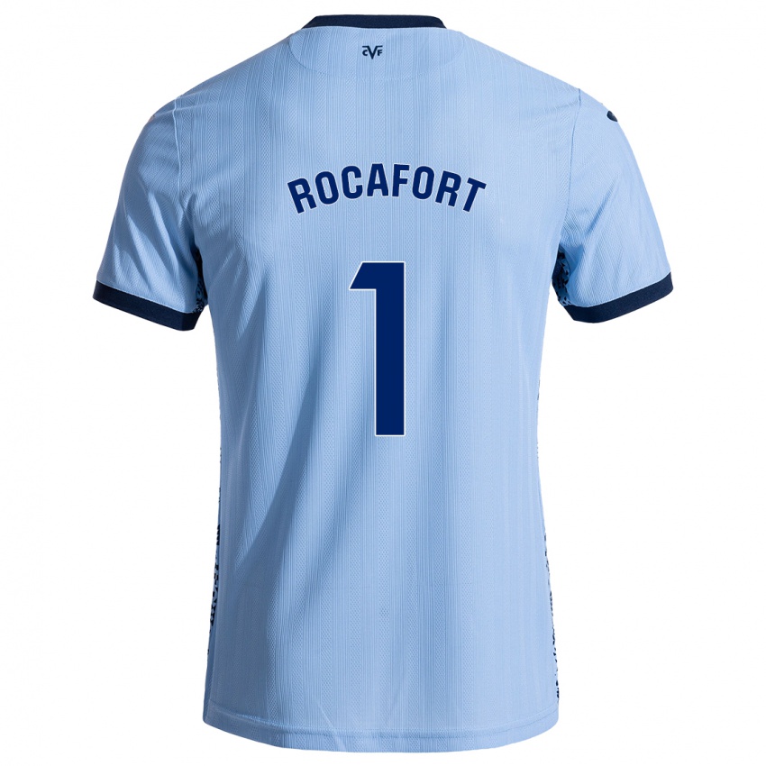 Dames Rodrigo Rocafort #1 Hemelsblauw Uitshirt Uittenue 2024/25 T-Shirt