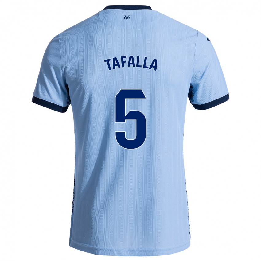 Dames Fran Tafalla #5 Hemelsblauw Uitshirt Uittenue 2024/25 T-Shirt