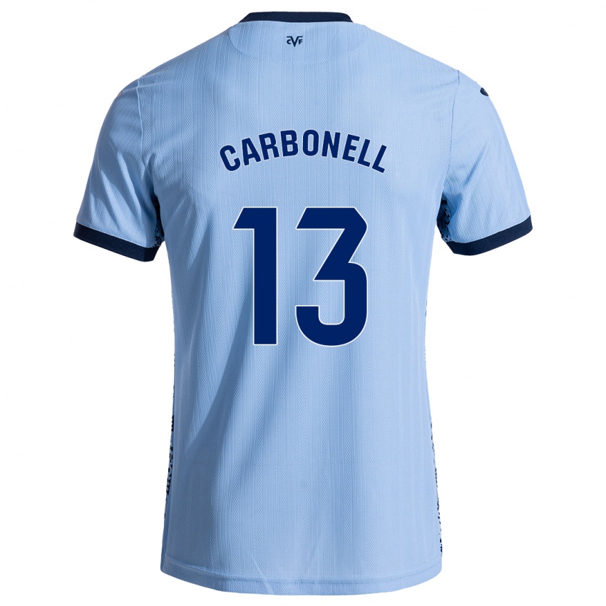 Dames Carmen Carbonell #13 Hemelsblauw Uitshirt Uittenue 2024/25 T-Shirt