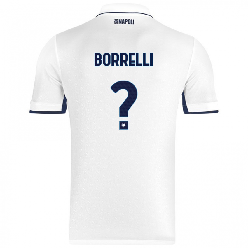 Dames Ciro Borrelli #0 Wit Koningsblauw Uitshirt Uittenue 2024/25 T-Shirt