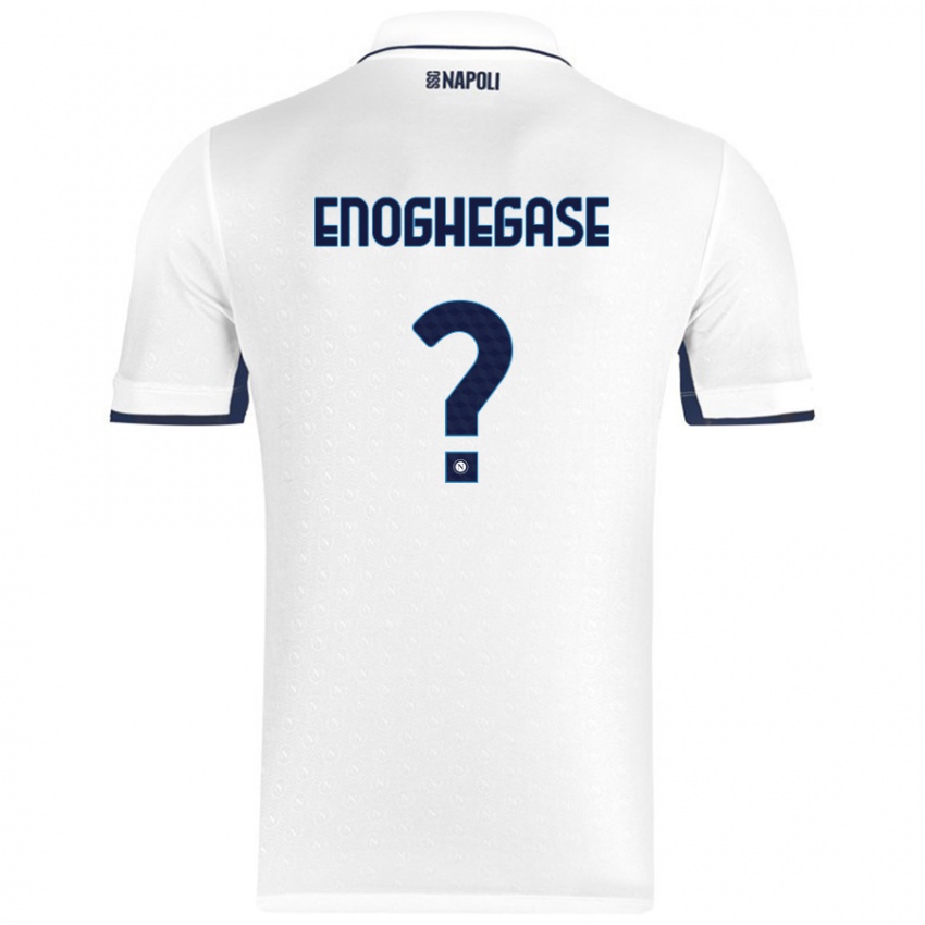 Dames Favour Enoghegase #0 Wit Koningsblauw Uitshirt Uittenue 2024/25 T-Shirt