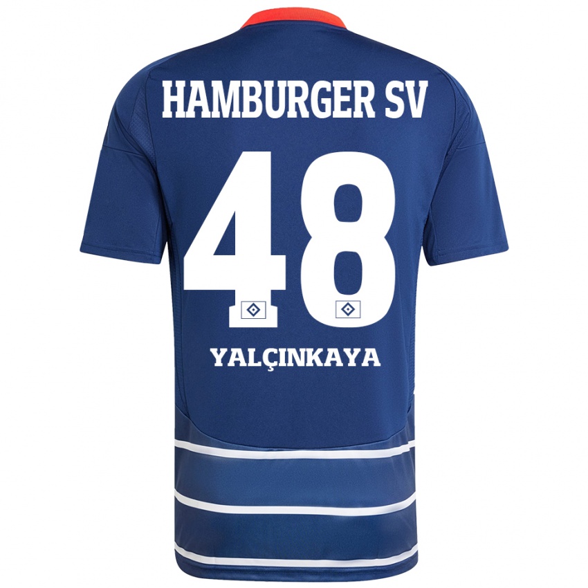 Dames Bilal Yalcinkaya #48 Donkerblauw Uitshirt Uittenue 2024/25 T-Shirt