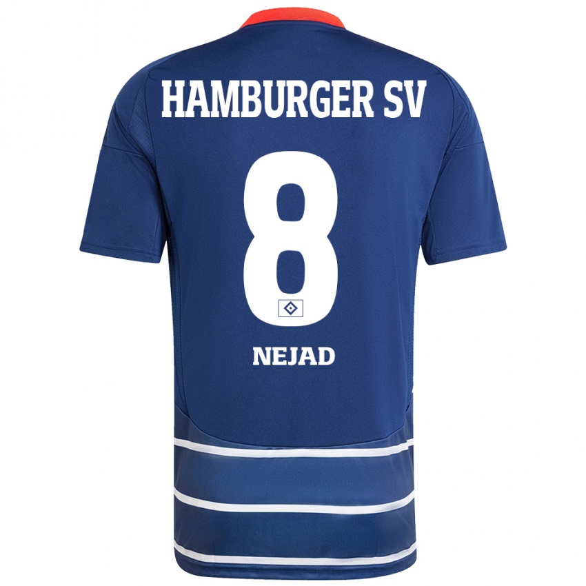 Dames Milad Nejad #8 Donkerblauw Uitshirt Uittenue 2024/25 T-Shirt