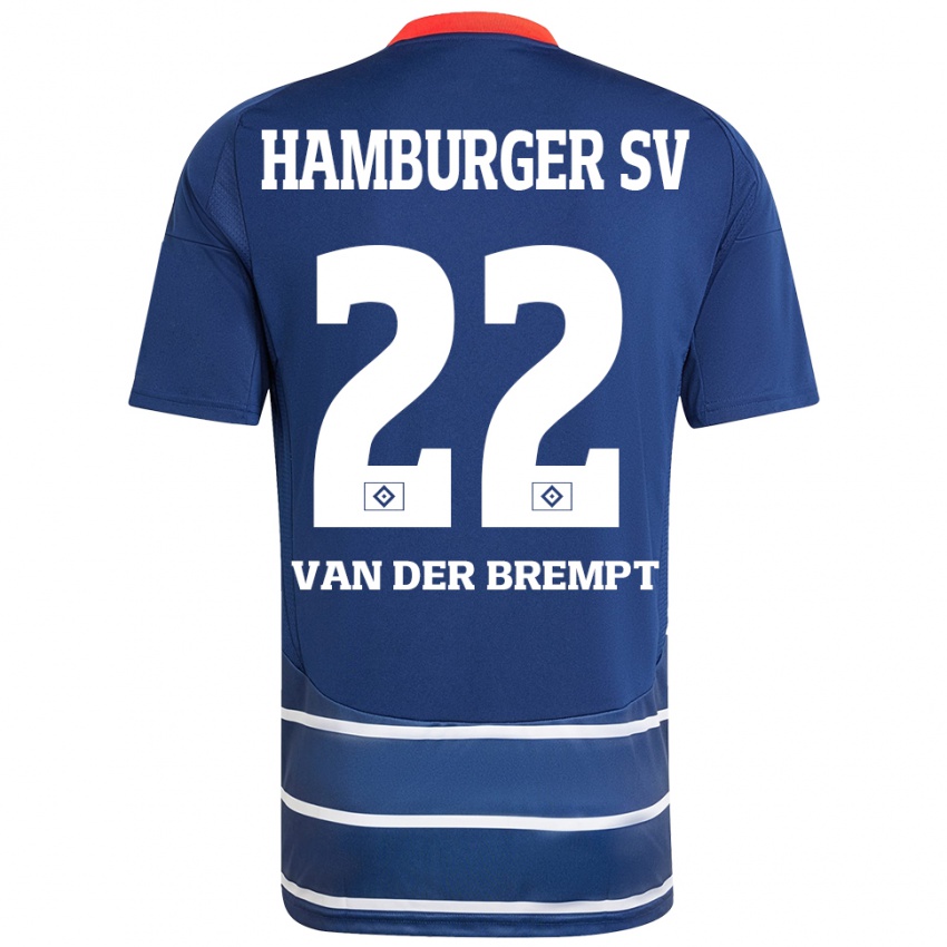 Dames Ignace Van Der Brempt #22 Donkerblauw Uitshirt Uittenue 2024/25 T-Shirt