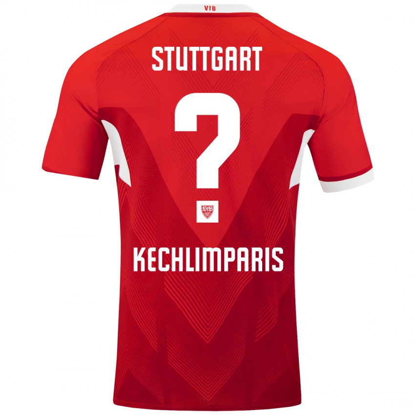 Dames Ioannis Kechlimparis #0 Rood Wit Uitshirt Uittenue 2024/25 T-Shirt