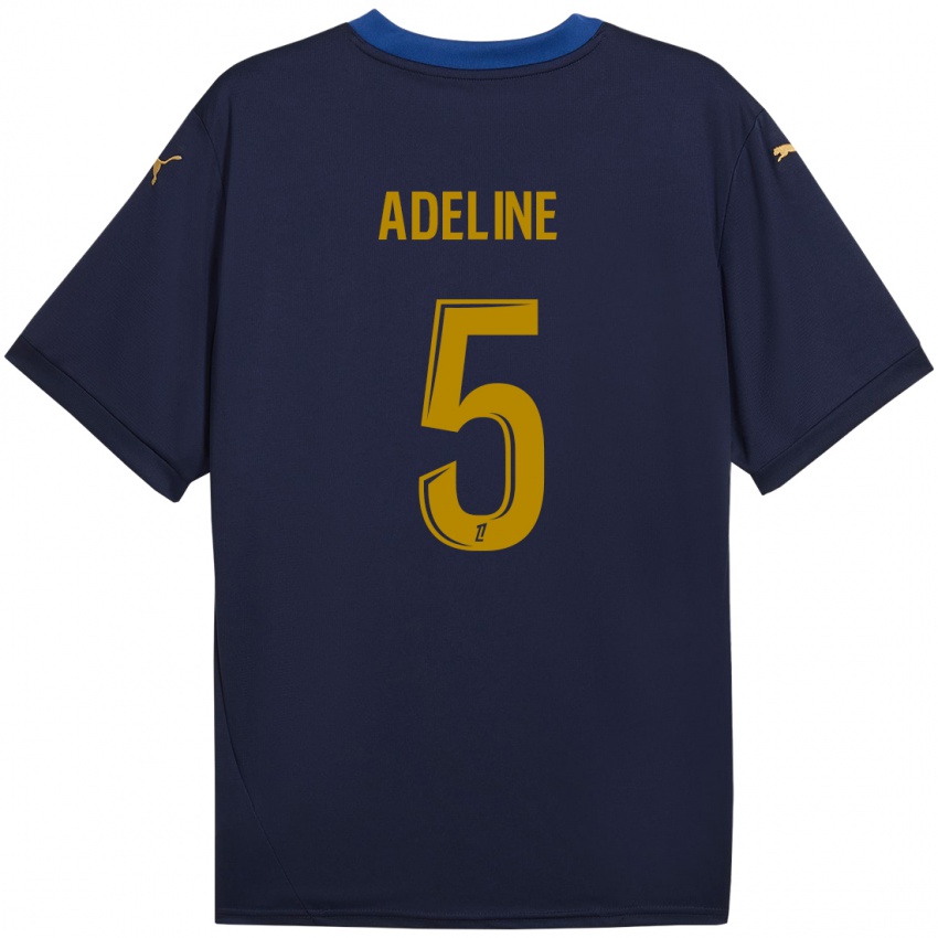 Dames Martin Adeline #5 Marineblauw Goud Uitshirt Uittenue 2024/25 T-Shirt