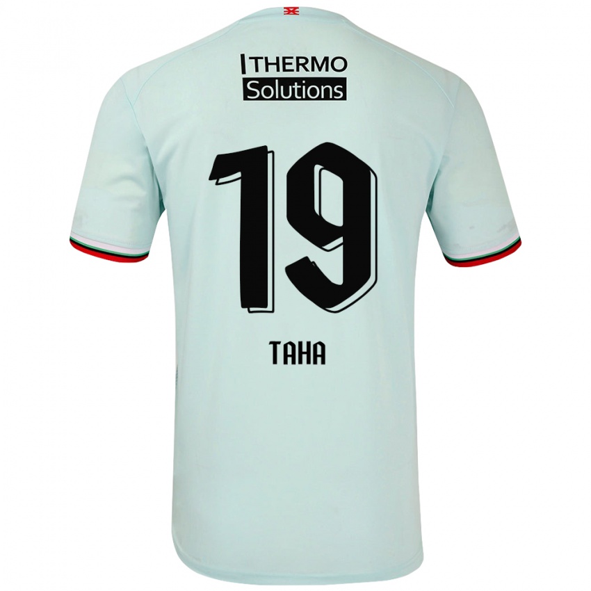 Dames Younes Taha #19 Lichtgroen Uitshirt Uittenue 2024/25 T-Shirt