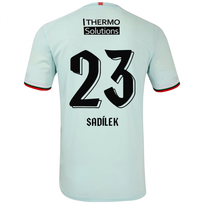 Dames Michal Sadilek #23 Lichtgroen Uitshirt Uittenue 2024/25 T-Shirt