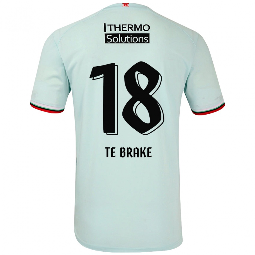 Dames Sophie Te Brake #18 Lichtgroen Uitshirt Uittenue 2024/25 T-Shirt