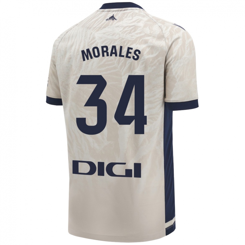 Dames Anai Morales #34 Lichtgrijs Uitshirt Uittenue 2024/25 T-Shirt