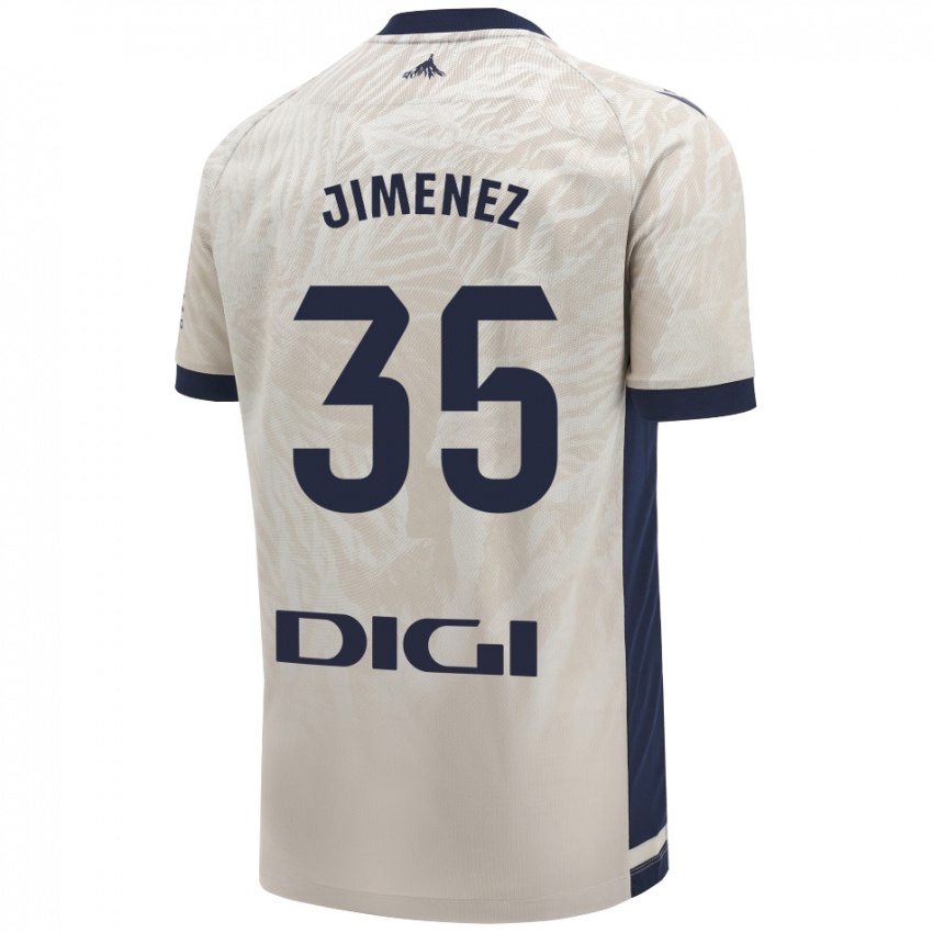 Dames Álex Jimenez #35 Lichtgrijs Uitshirt Uittenue 2024/25 T-Shirt