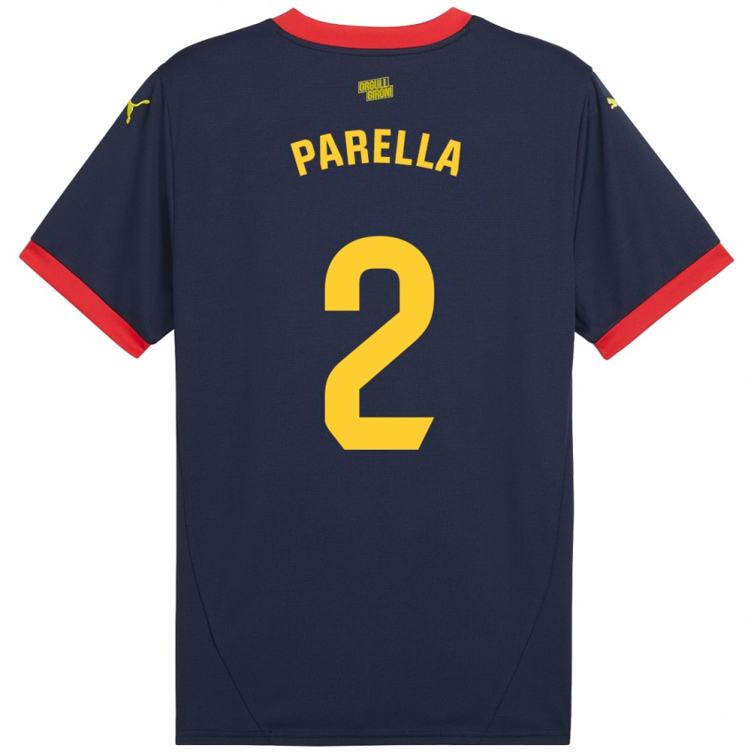 Dames Virginia Parella #2 Marineblauw Uitshirt Uittenue 2024/25 T-Shirt