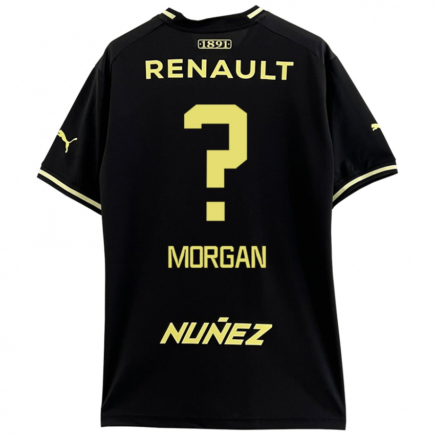 Dames Kevin Morgan #0 Zwart Geel Uitshirt Uittenue 2024/25 T-Shirt