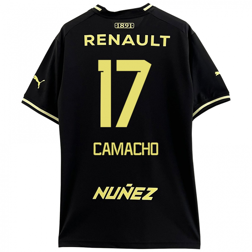 Dames Sebastián Camacho #17 Zwart Geel Uitshirt Uittenue 2024/25 T-Shirt