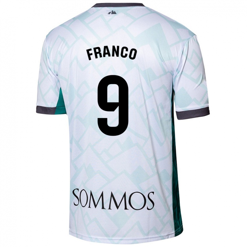 Dames Santi Franco #9 Wit Groen Uitshirt Uittenue 2024/25 T-Shirt