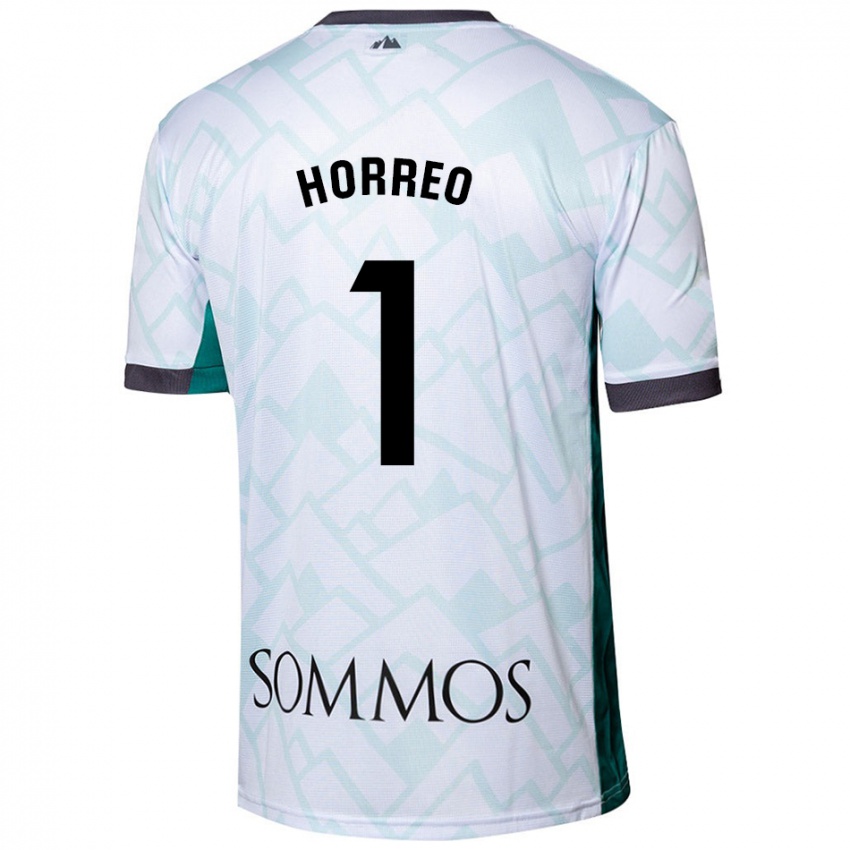 Dames Berto Hórreo #1 Wit Groen Uitshirt Uittenue 2024/25 T-Shirt