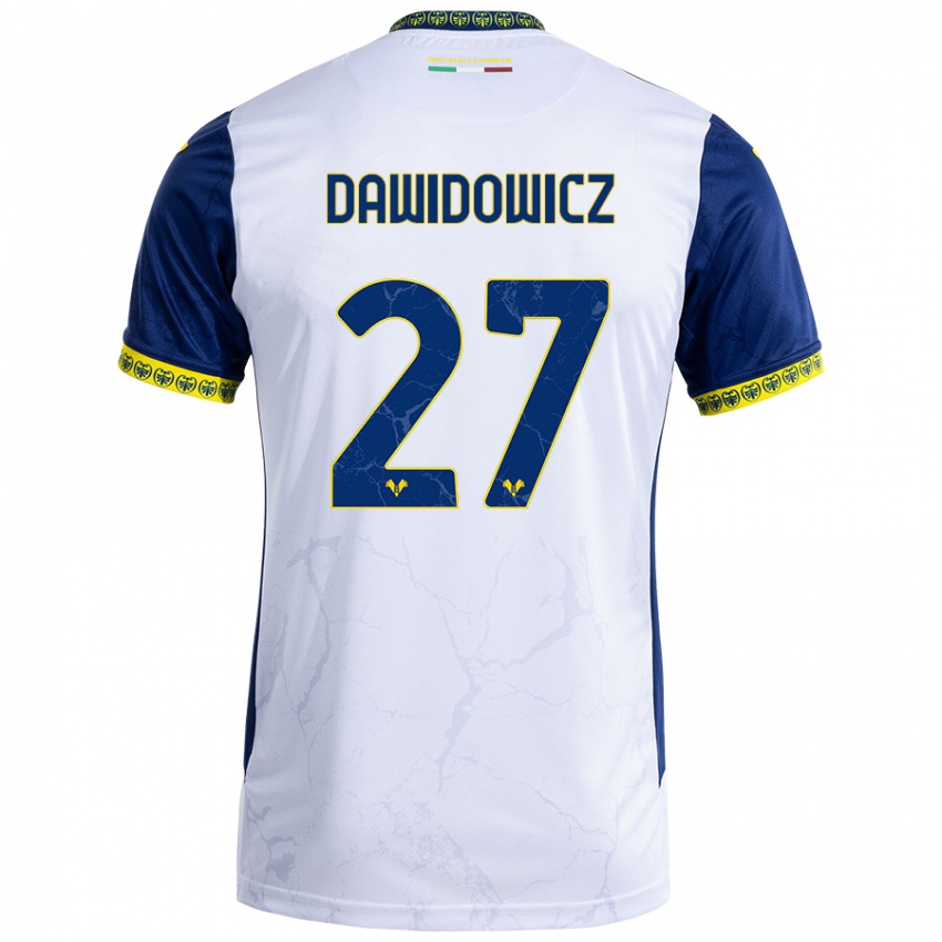 Dames Pawel Dawidowicz #27 Witblauw Uitshirt Uittenue 2024/25 T-Shirt