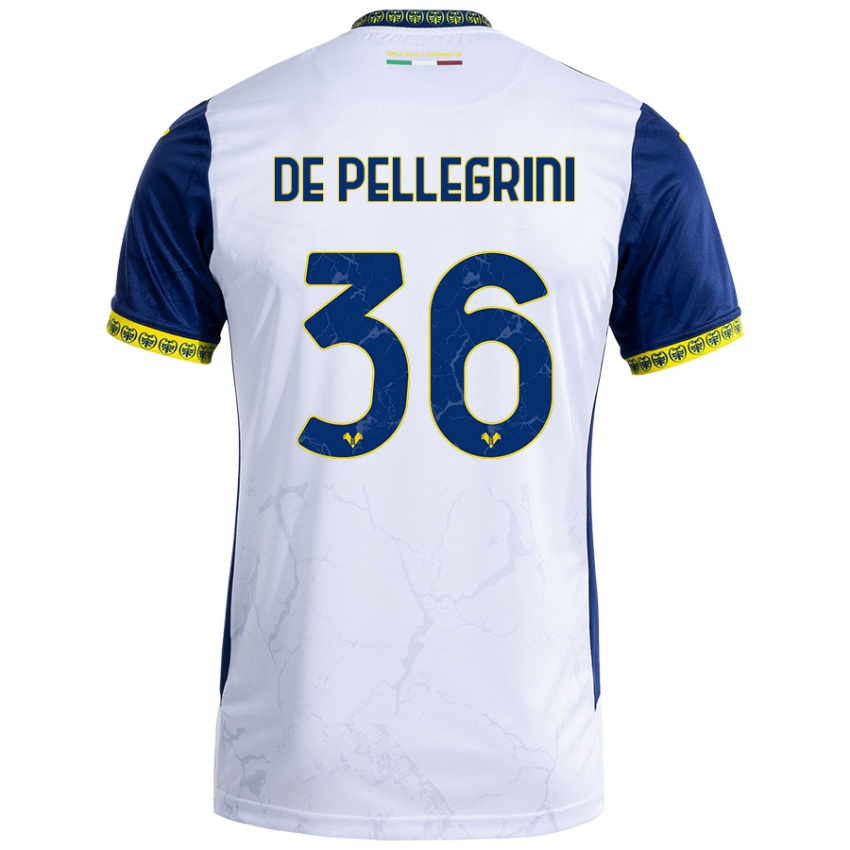 Dames Erika De Pellegrini #36 Witblauw Uitshirt Uittenue 2024/25 T-Shirt