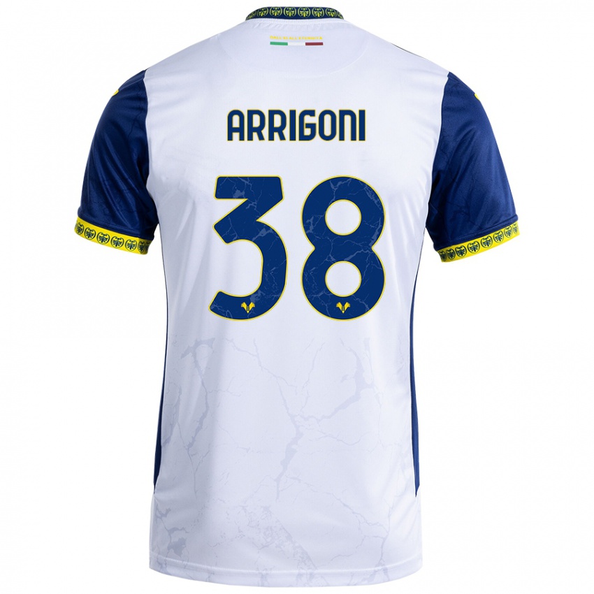 Dames Arrigoni #38 Witblauw Uitshirt Uittenue 2024/25 T-Shirt