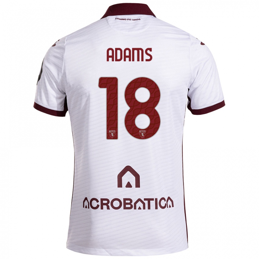 Dames Che Adams #18 Wit Kastanjebruin Uitshirt Uittenue 2024/25 T-Shirt