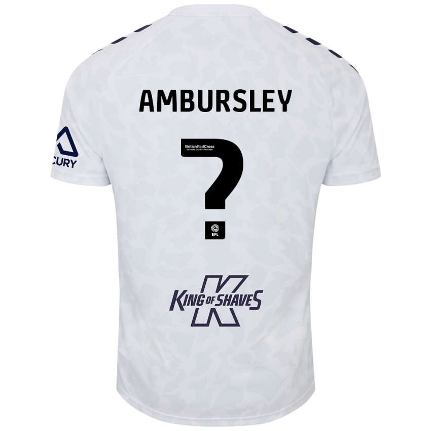 Dames Conrad Ambursley #0 Wit Uitshirt Uittenue 2024/25 T-Shirt